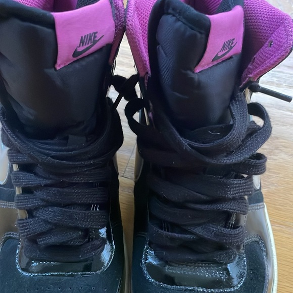 Size 11 - Nike Terminator Hi Black, Club Pink, Metallic Silver, White like new - Picture 9 of 12